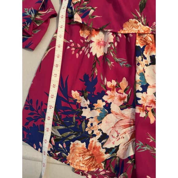 Peach Love California Pink Floral Bohemian Romper Sz S(R37) - Picture 11 of 12